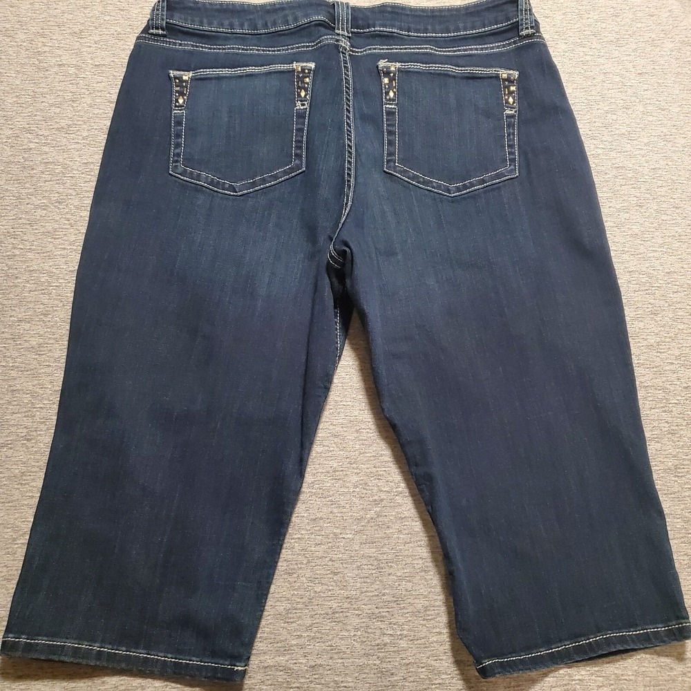 Lee Jeans Slender Secret Lower On The Waist Denim Capri‎ Cropped Jeans Size 18